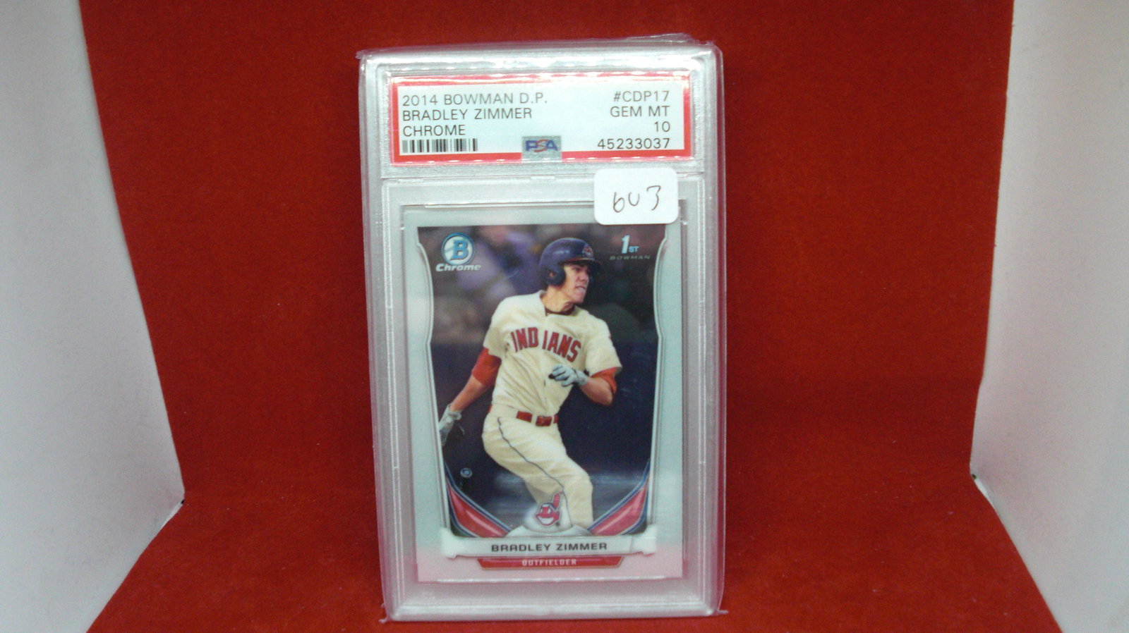 PSA graded 10 Bradley Zimmer first Bowman (1 of 1)