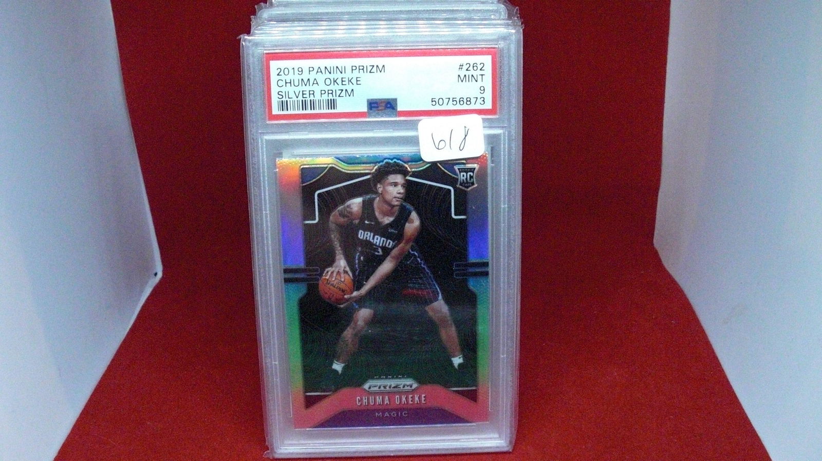PSA graded 9 Chuma okeke silver prizm rookie (1 of 1)