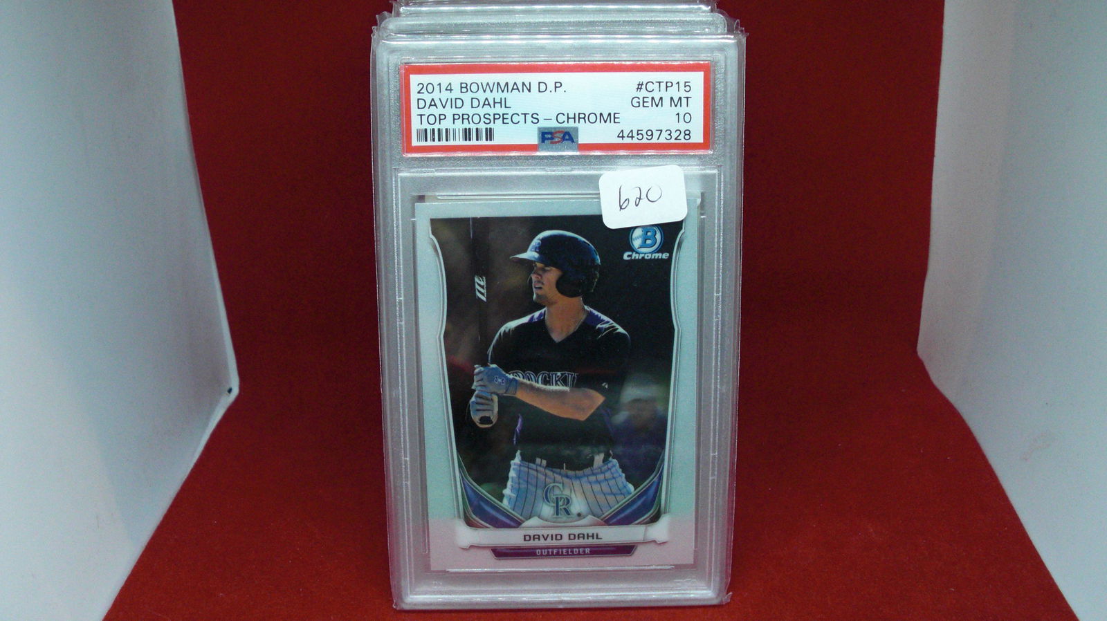 PSA graded gem 10 david dahl bowman chrome (1 of 1)