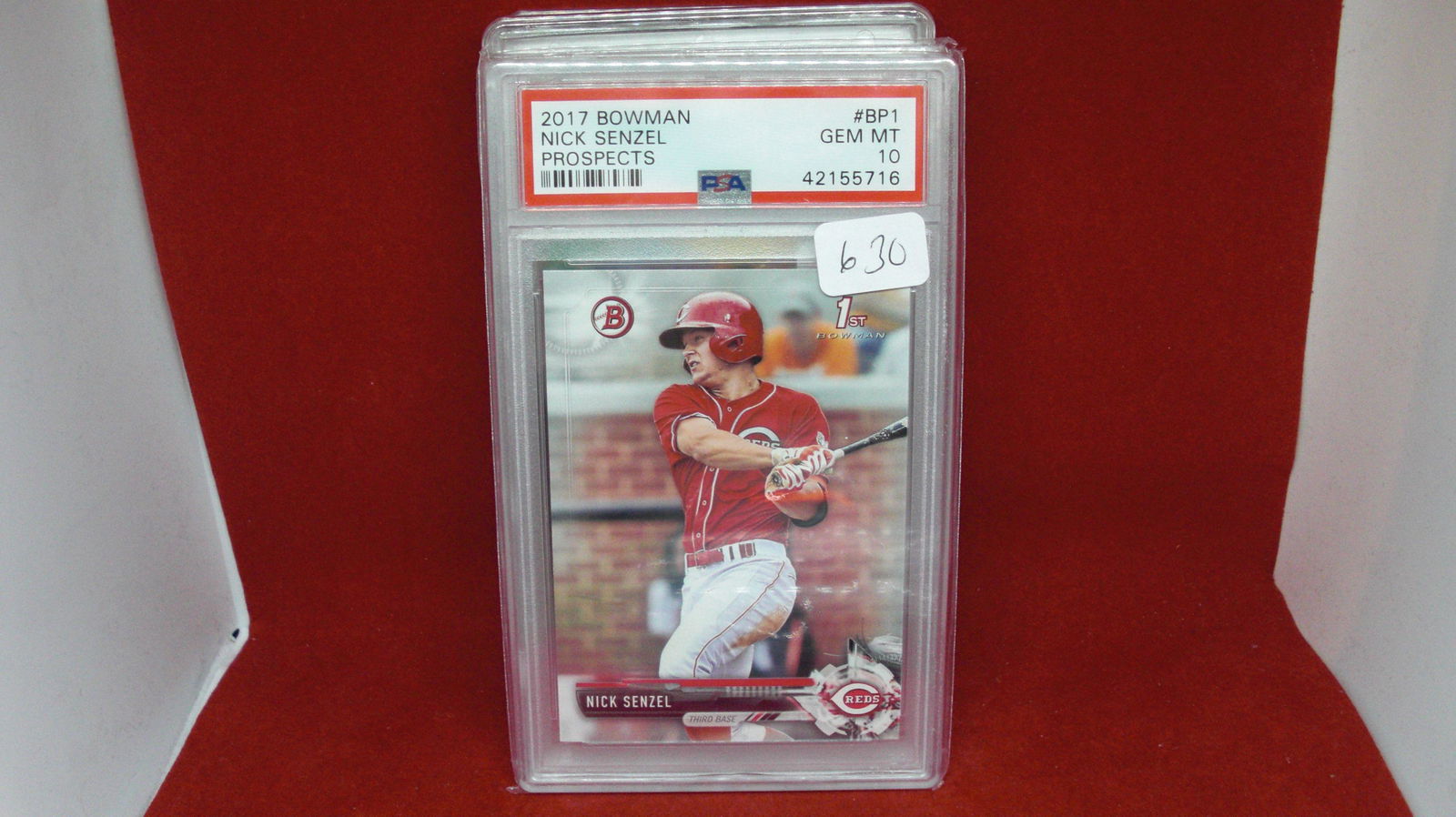 psa graded gem 10 nick senzel rookie (1 of 1)