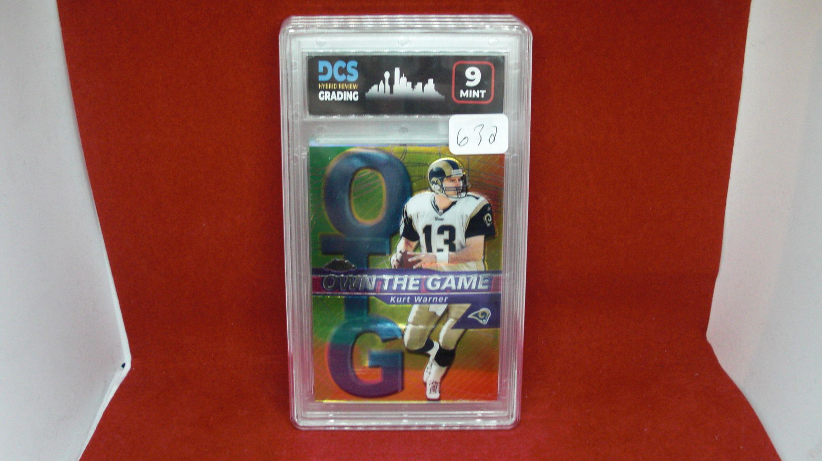 DCS grading 9 mint Kurt Warner insert card (1 of 1)