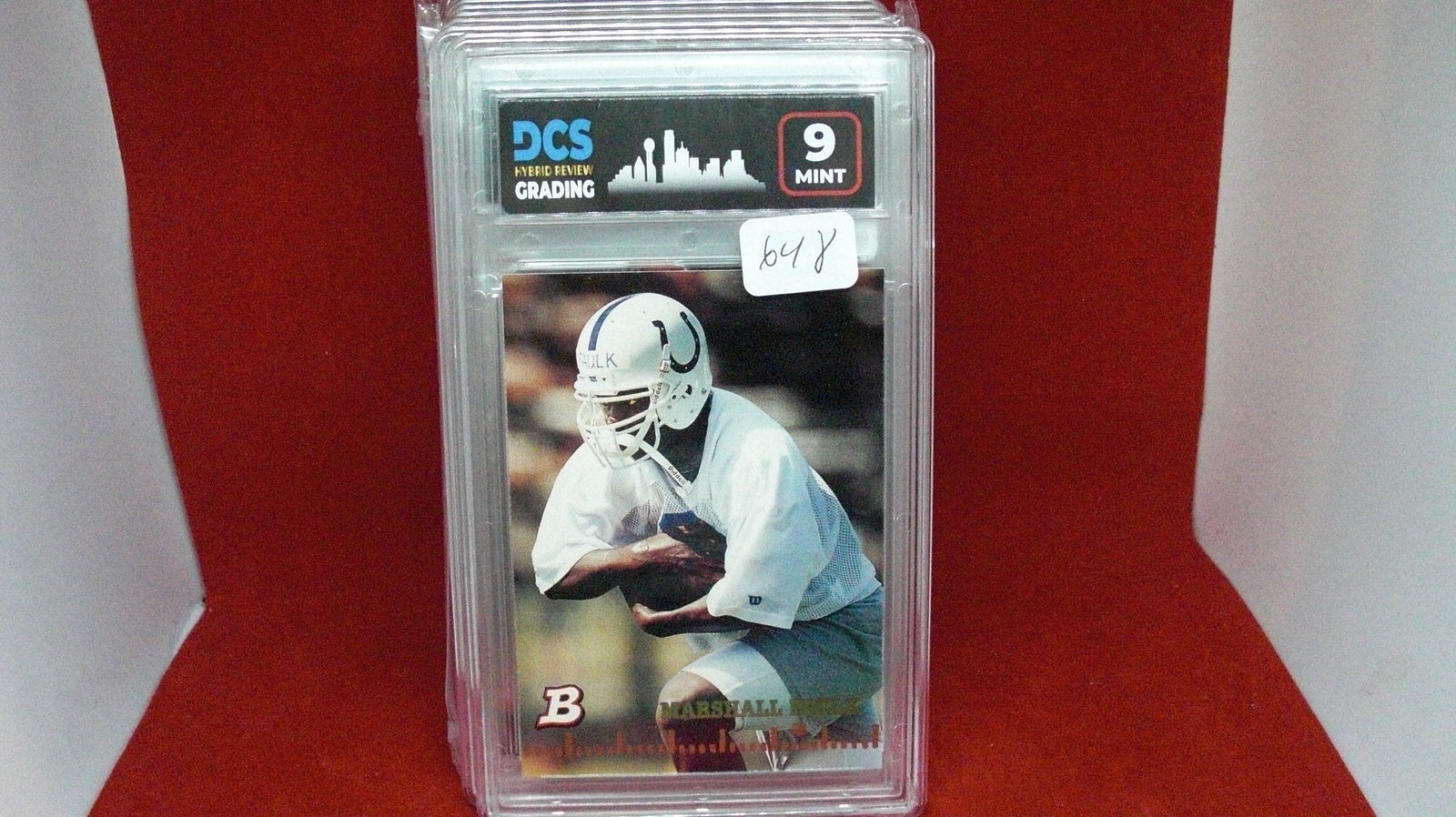 DCS grading 9 marshall faulk rookie (1 of 1)