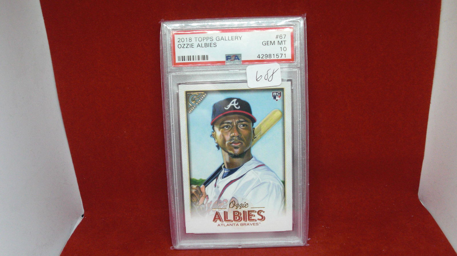 PSA graded gem 10 ozzie albies rookie (1 of 1)