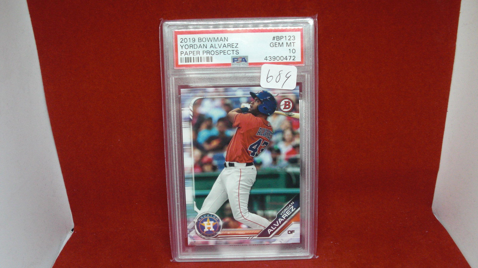 PSA graded gem 10 yordan alvarez rookie (1 of 1)