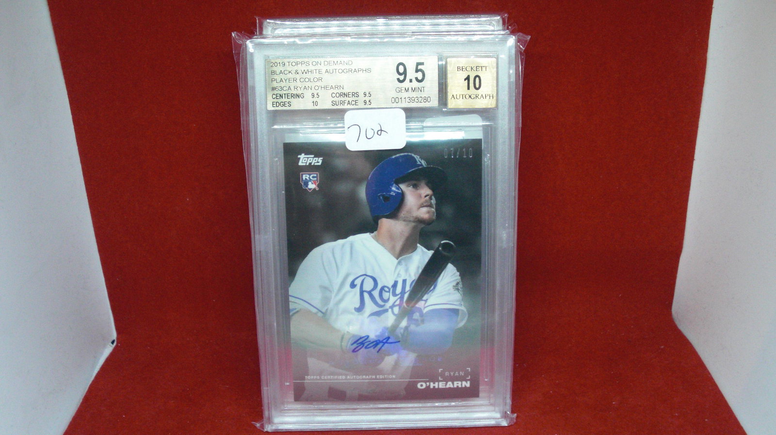 bgs graded 9.5 ryan ohearn auto 07/10 (1 of 1)