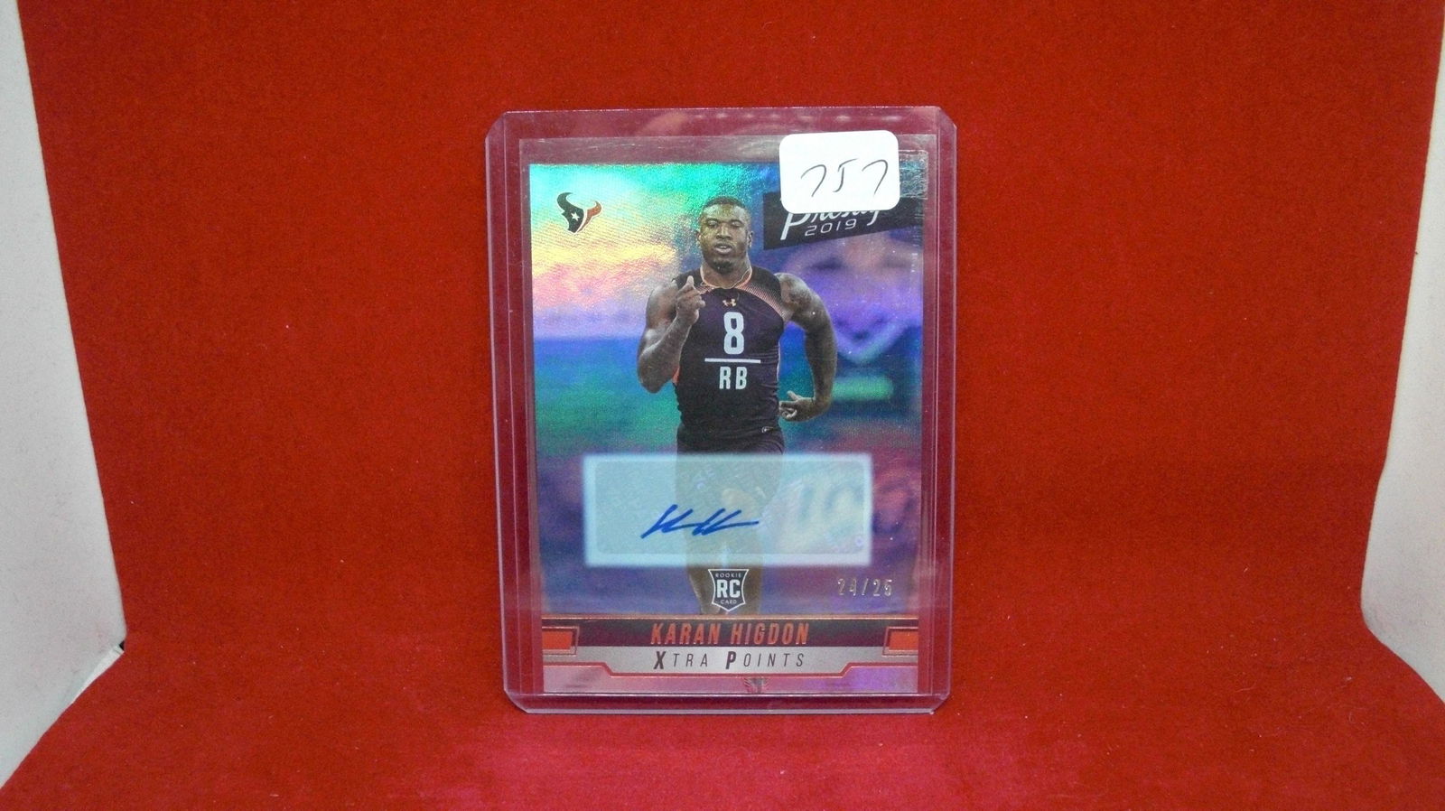 karan higdon rookie auto card 24/25 (1 of 1)