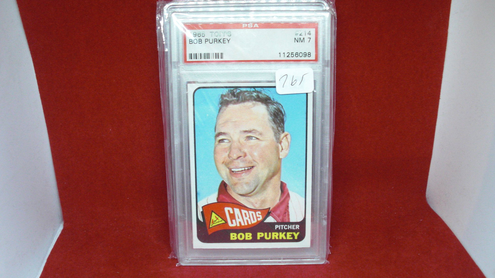 PSA 7 bob purkey 1965 topps (1 of 1)