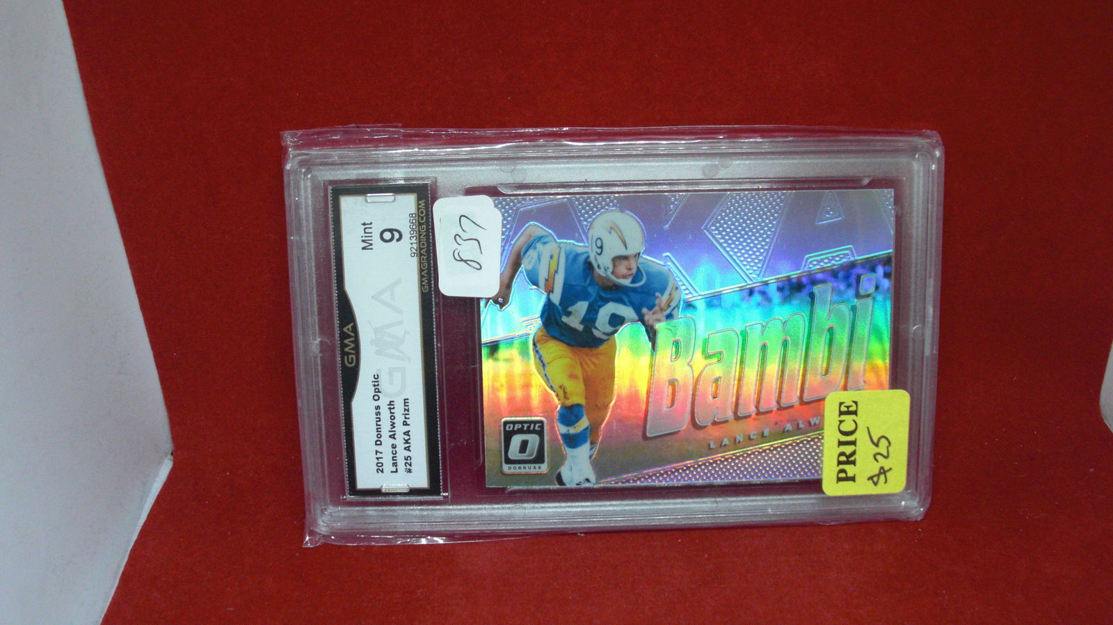 DCS graded GMA 9 lance allworth insert (1 of 1)