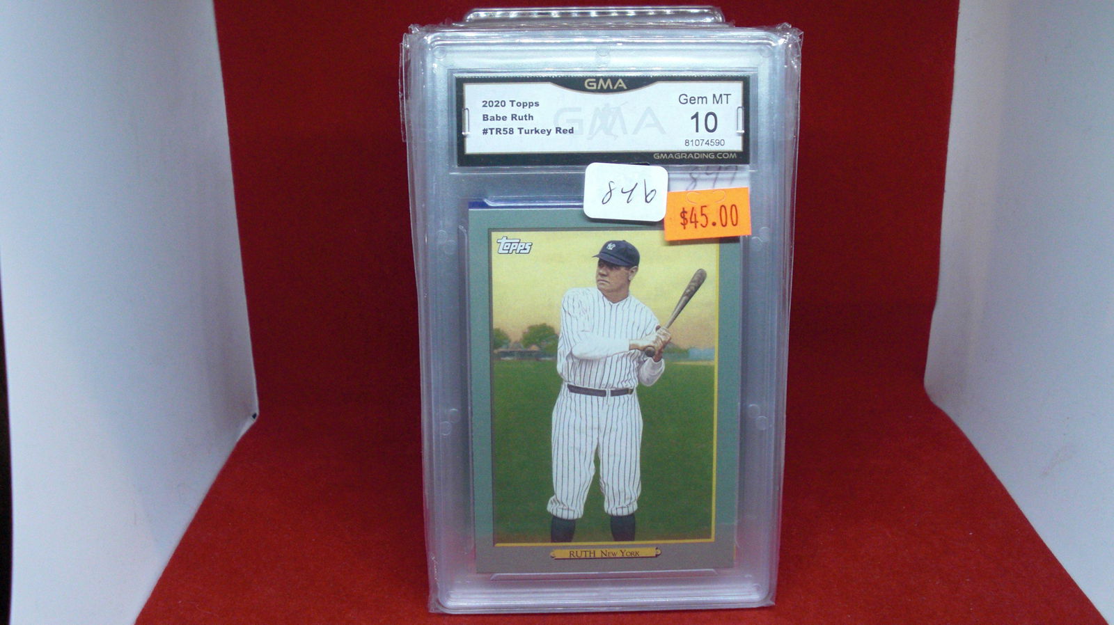 GMA graded GEM 10 babe ruth turkey red (1 of 1)