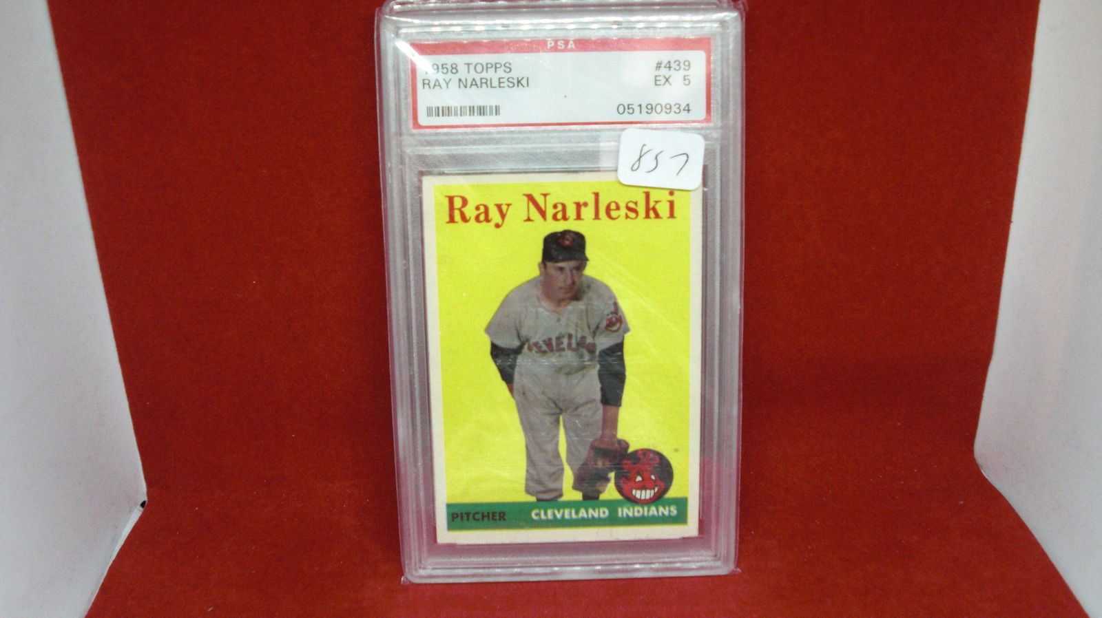 PSA graded 5 1958 topps ray narleski (1 of 1)