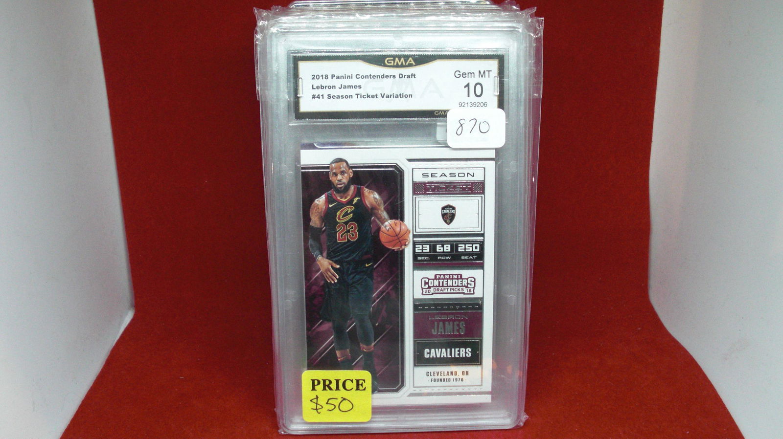 GMA gem 10 lebron james contenders: graded trading card