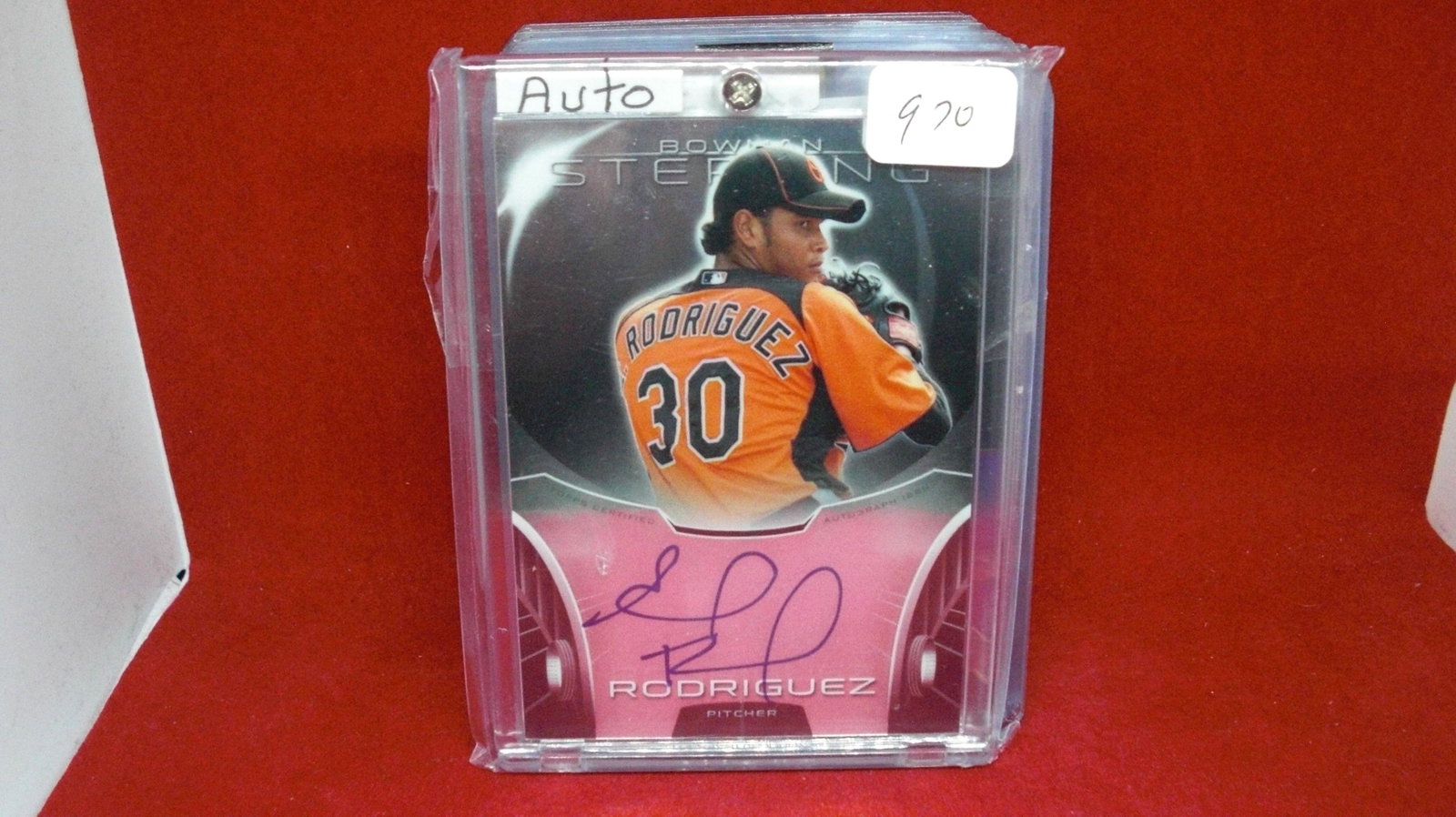 eduardo rodriguez bowman auto: in top loader