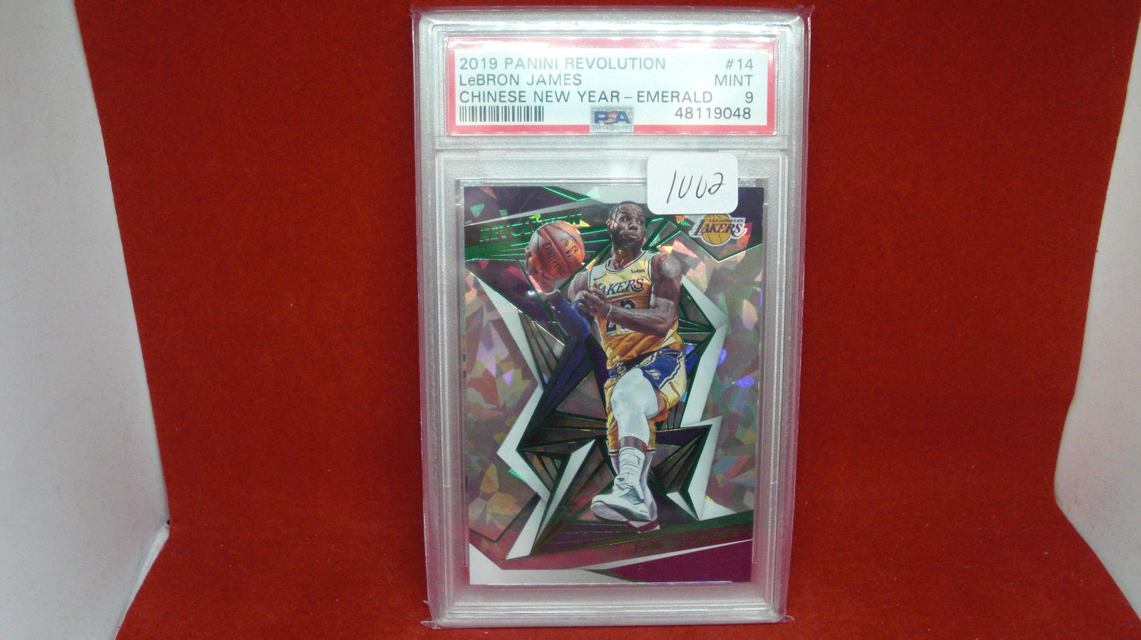 PSA graded 9 mint lebron james emerald 26/88 (1 of 1)
