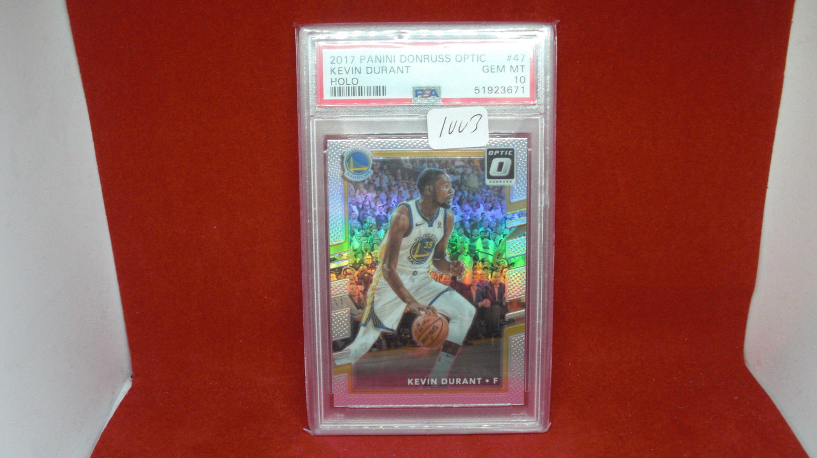 PSA graded gem 10 kevin durant silver optic (1 of 1)