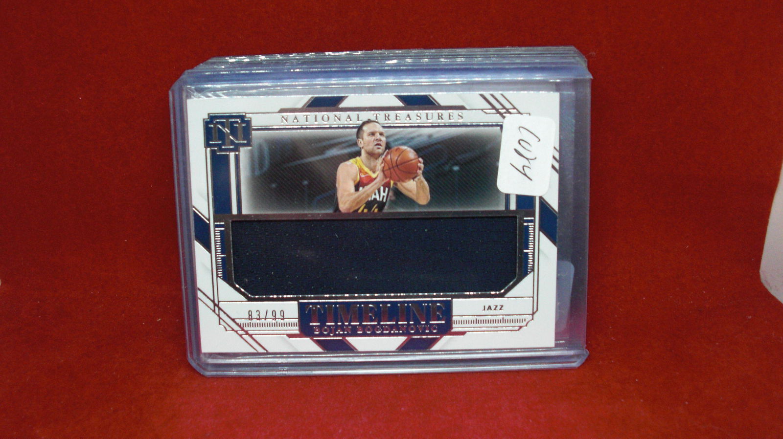bojan bogdanovic jumbo jersey card: in top loader