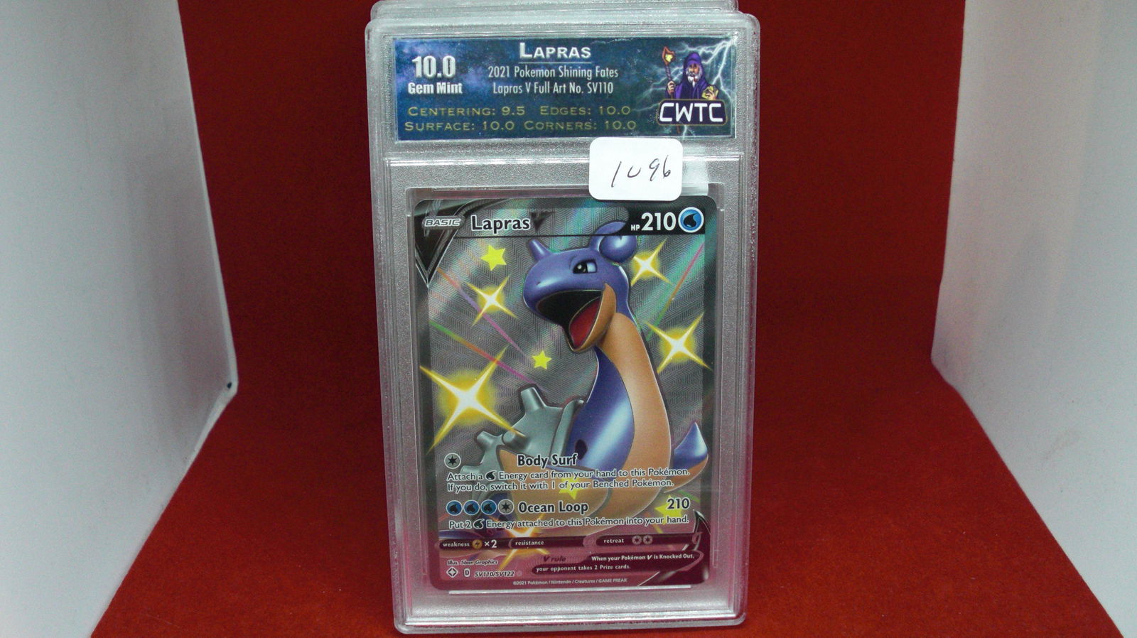 cwtc graded gem 10 lapras pokemon holo foil card (1 of 1)