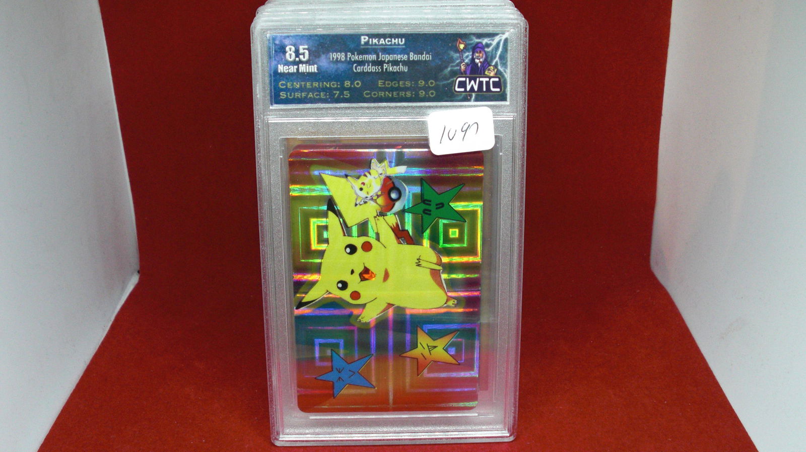 cwtc graded 8.5 pikachu full art card (1 of 1)