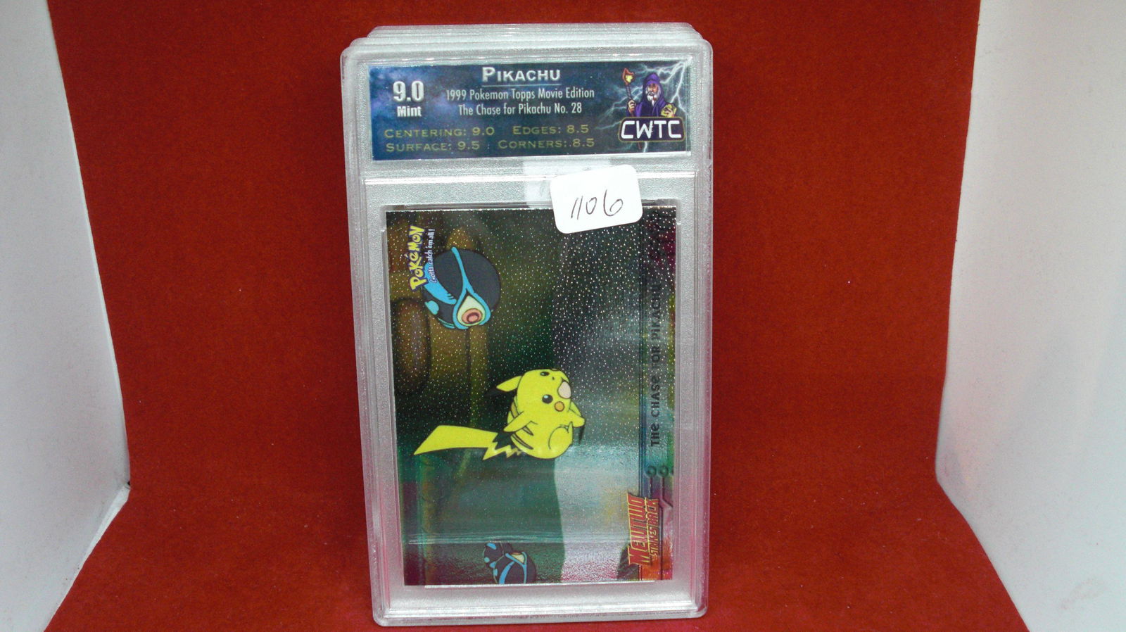 cwtc graded 9.0 pikachu full art card (1 of 1)