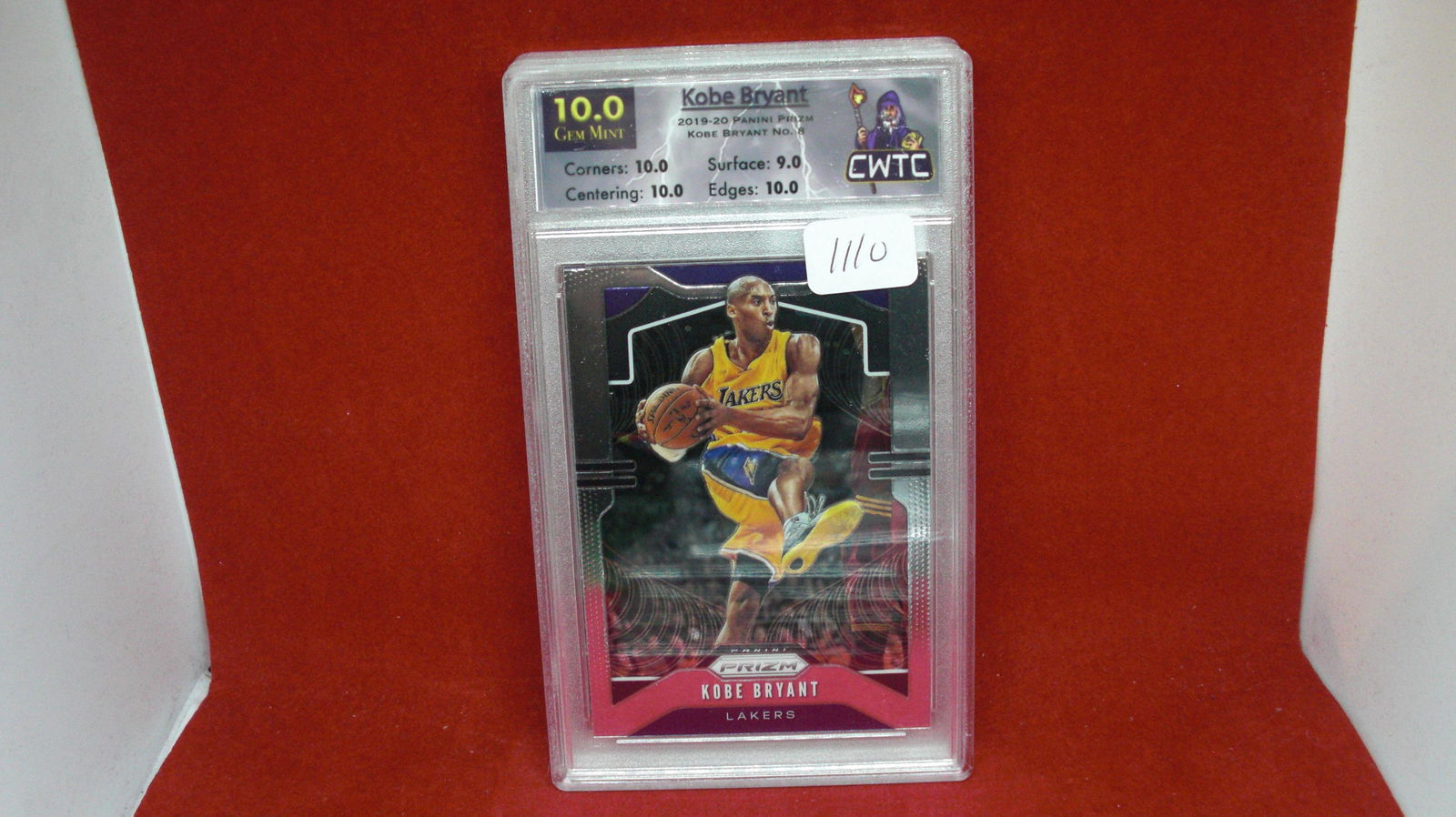 cwtc graded 10 gem mint kobe bryant prizm (1 of 1)