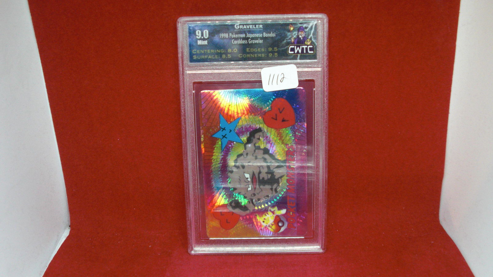 cwtc graded 9.0 graveler pokemon holo foil (1 of 1)