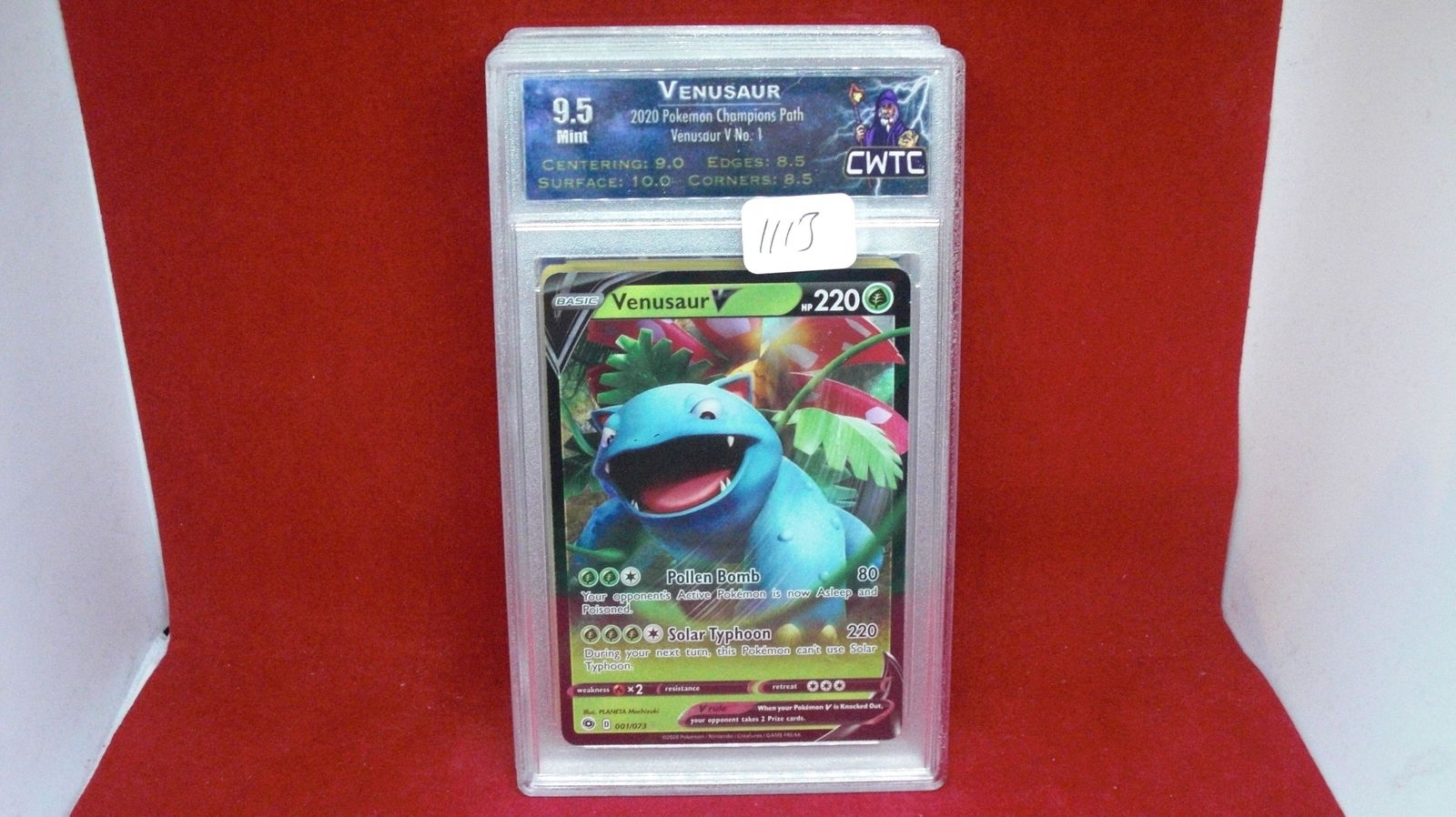 cwtc graded 9.5 venasaur pokemon holo foil card (1 of 1)