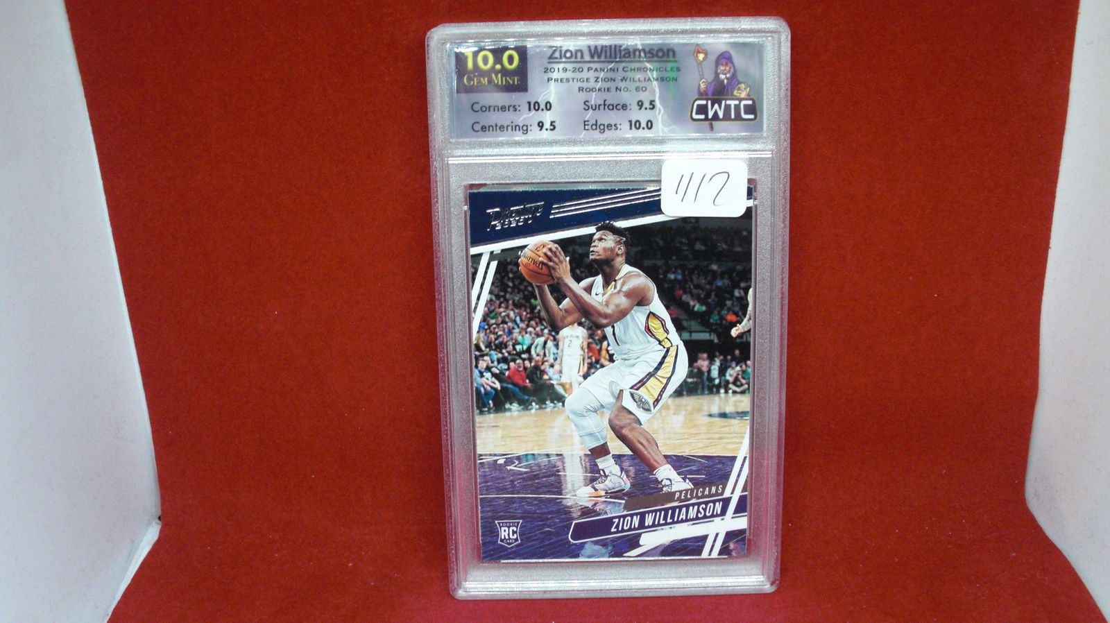 cwtc graded gem 10 zion williamson rookie (1 of 1)