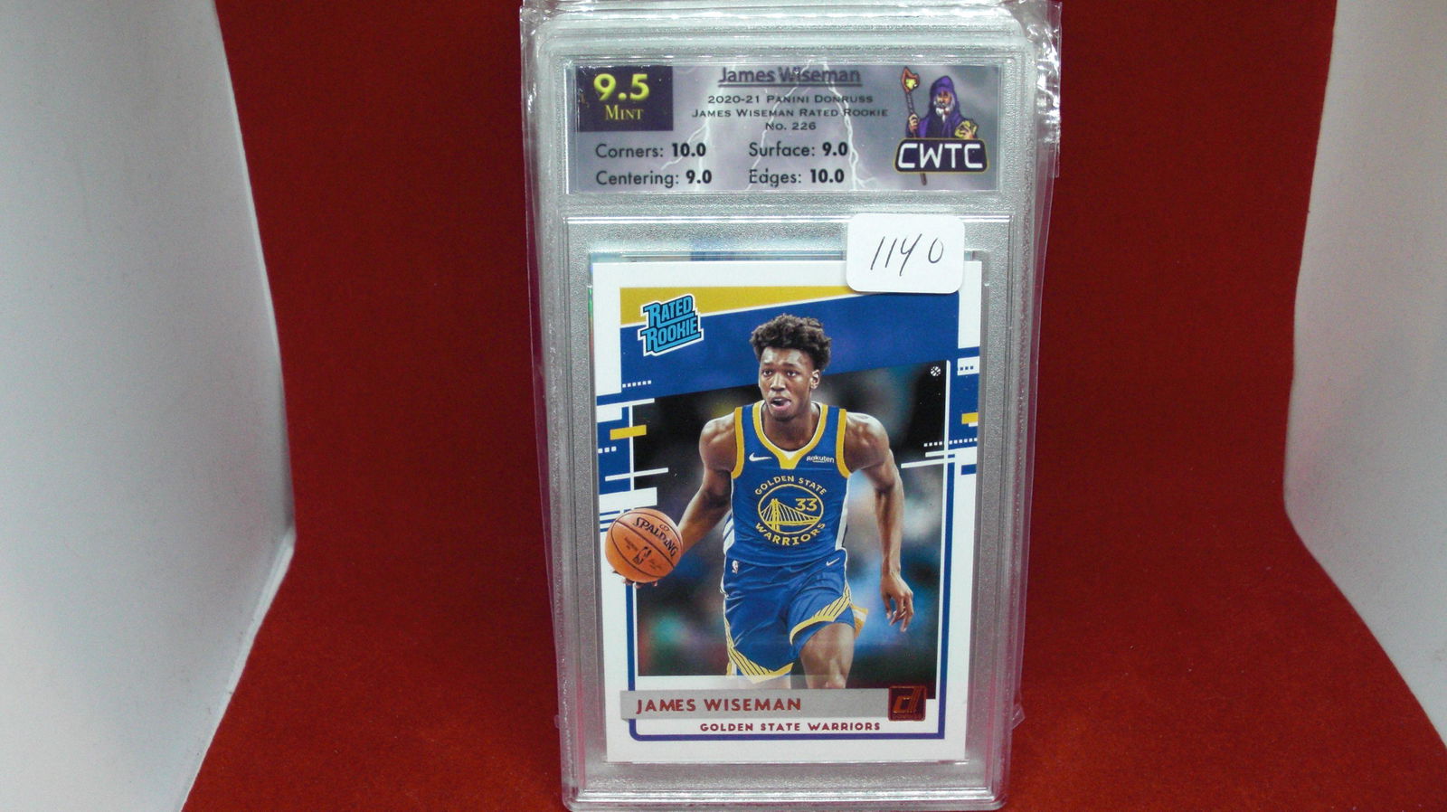 cwtc graded 9.5 james wiseman rated rookie (1 of 1)