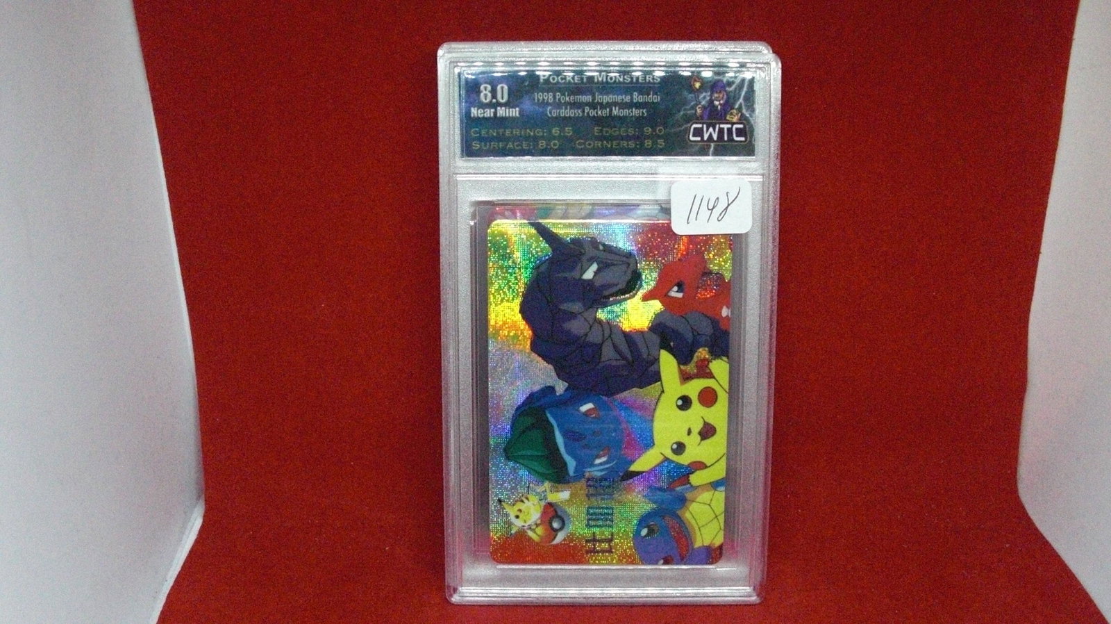 cwtc graded 8.0 pocket monsters holo foil: graded trading card