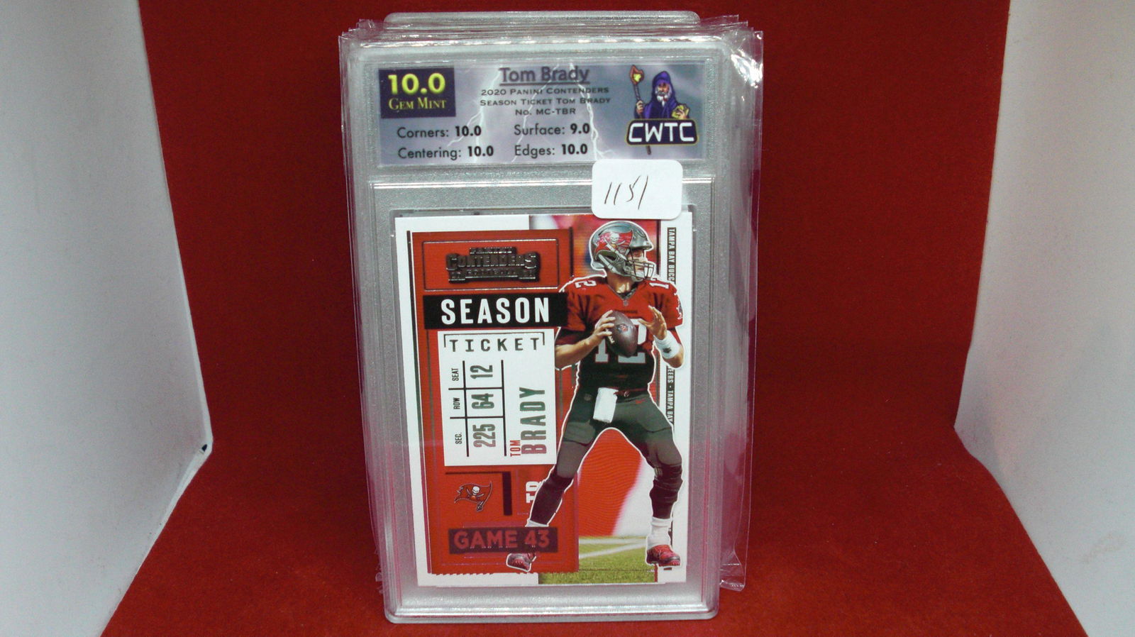 cwtc graded gem 10 tom brady contenders (1 of 1)