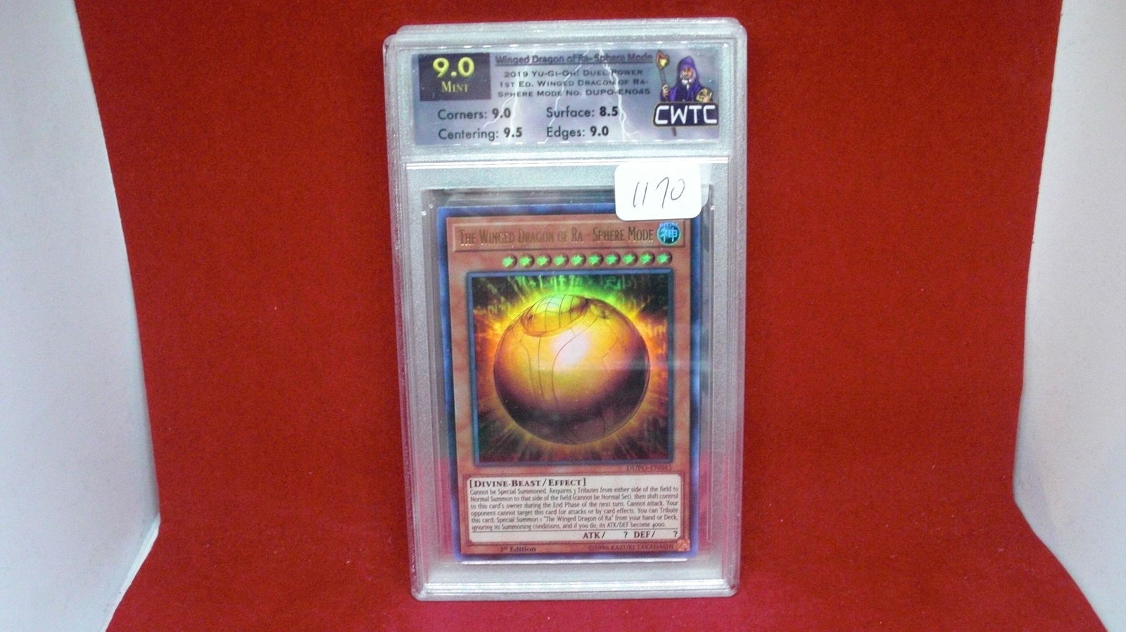 cwtc graded 9.0 yu-gi-oh card (1 of 1)