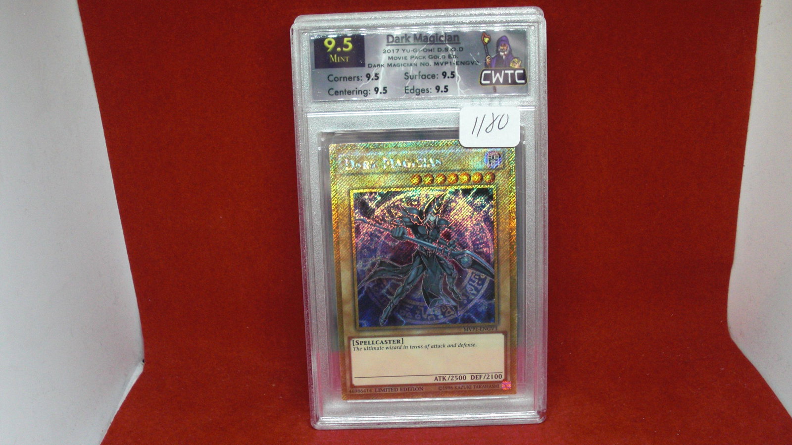cwtc graded 9.5 yu-gi-oh card: graded trading card