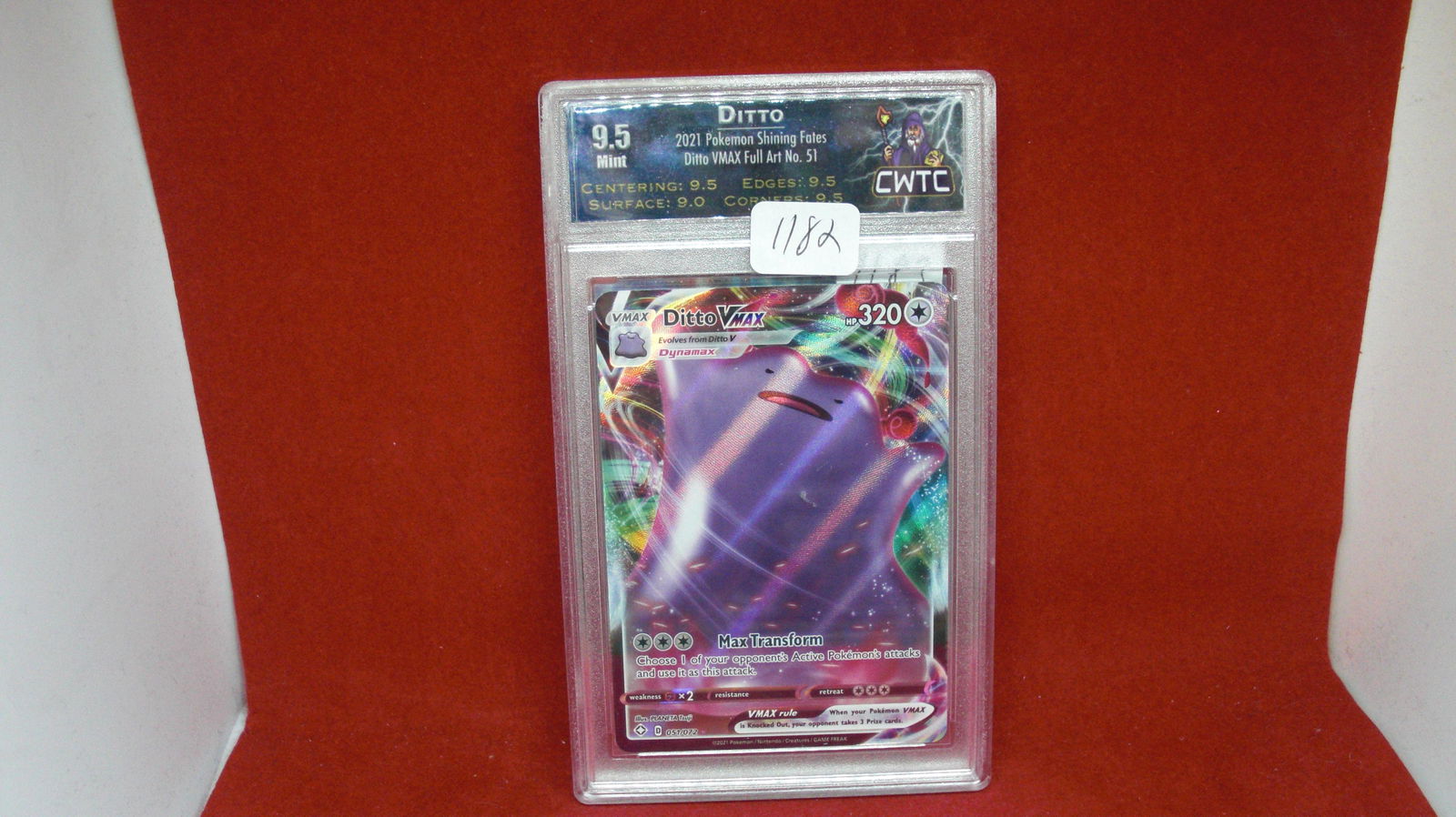 cwtc graded 9.5 ditto pokemon vmax (1 of 1)