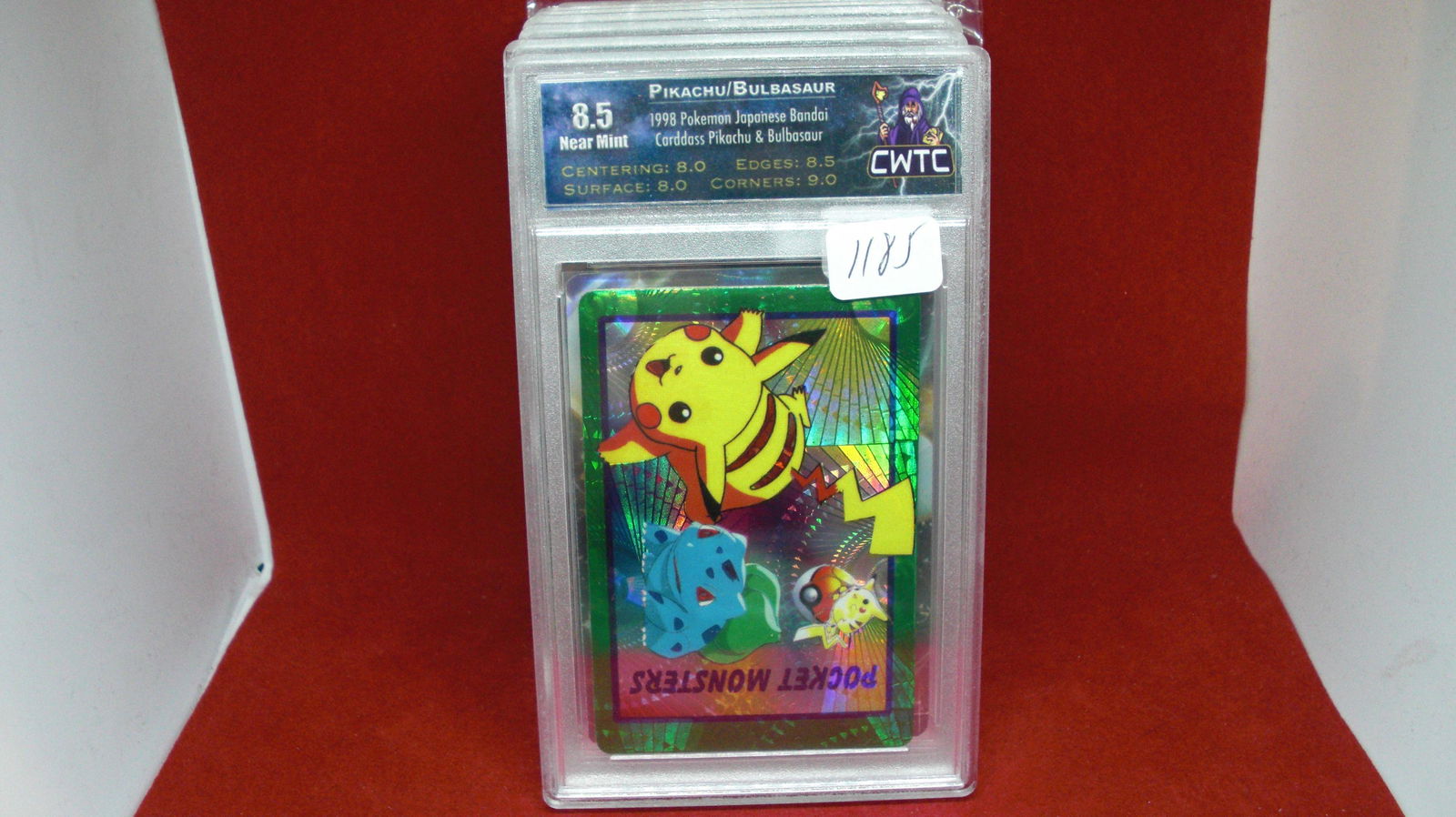 cwtc graded 8.5 pikachu holo foil card (1 of 1)