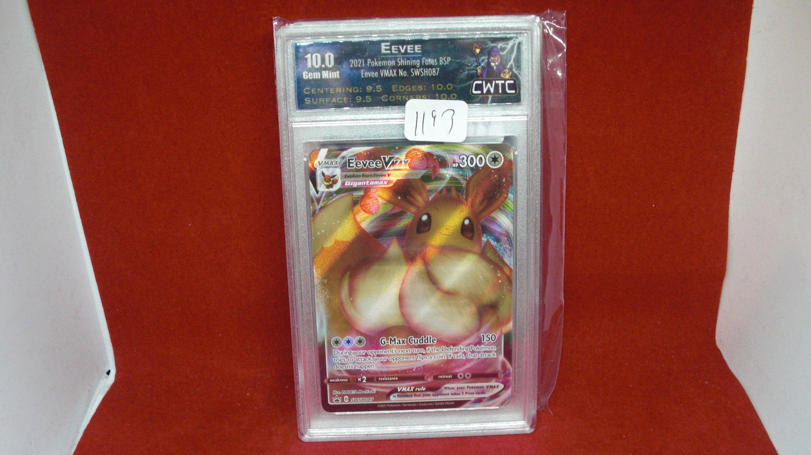 cwtc graded gem 10 eevee pokemon card (1 of 1)
