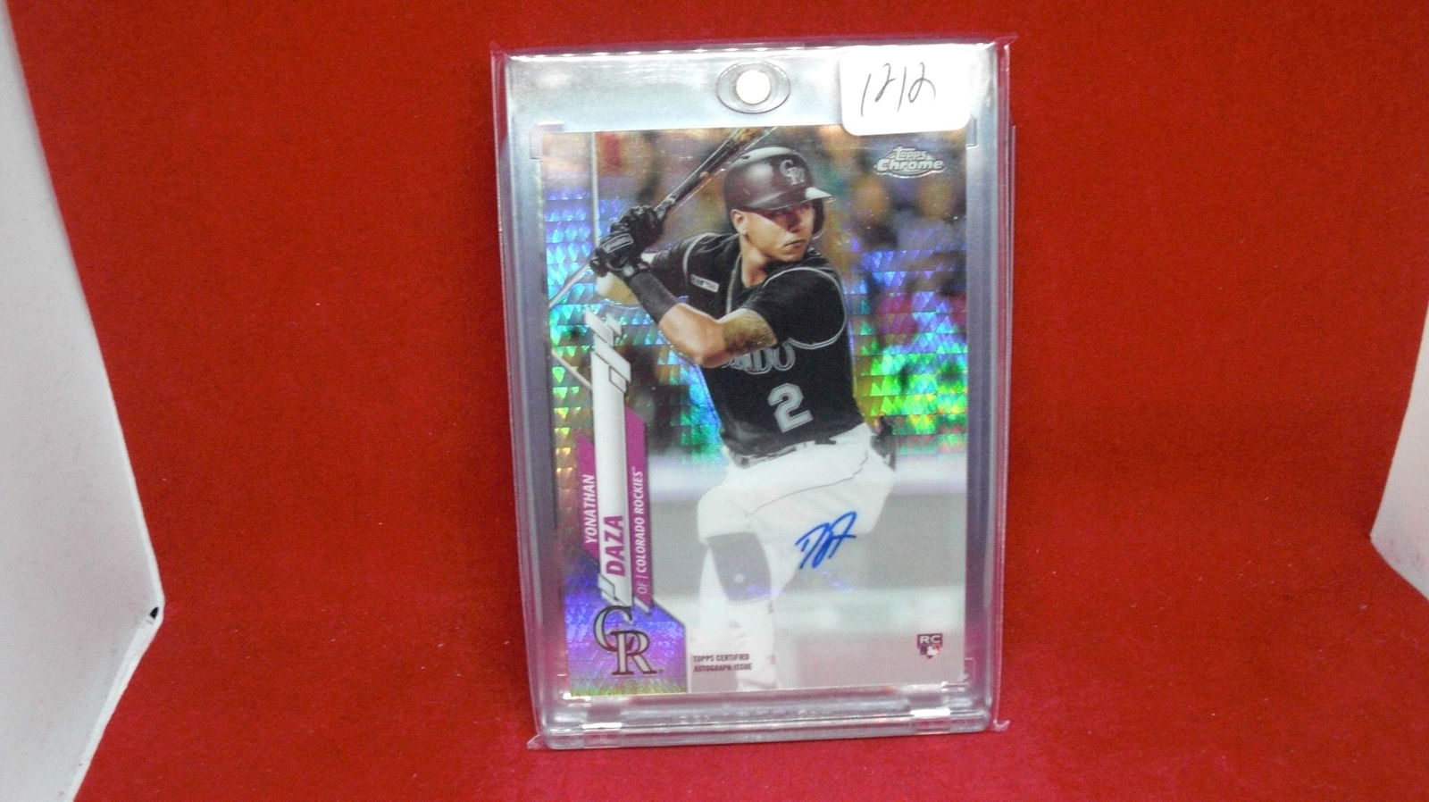 yonathan diaz prism refractor rookie auto (1 of 1)