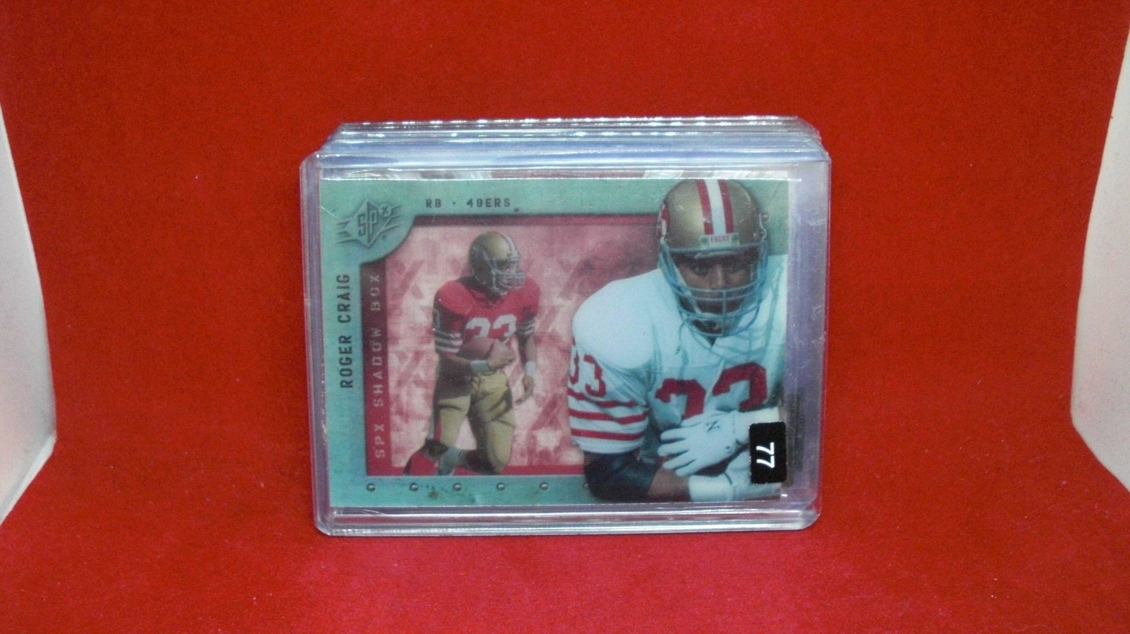 ROGER CRAIG SHADOW BOX RELIC: in top loader