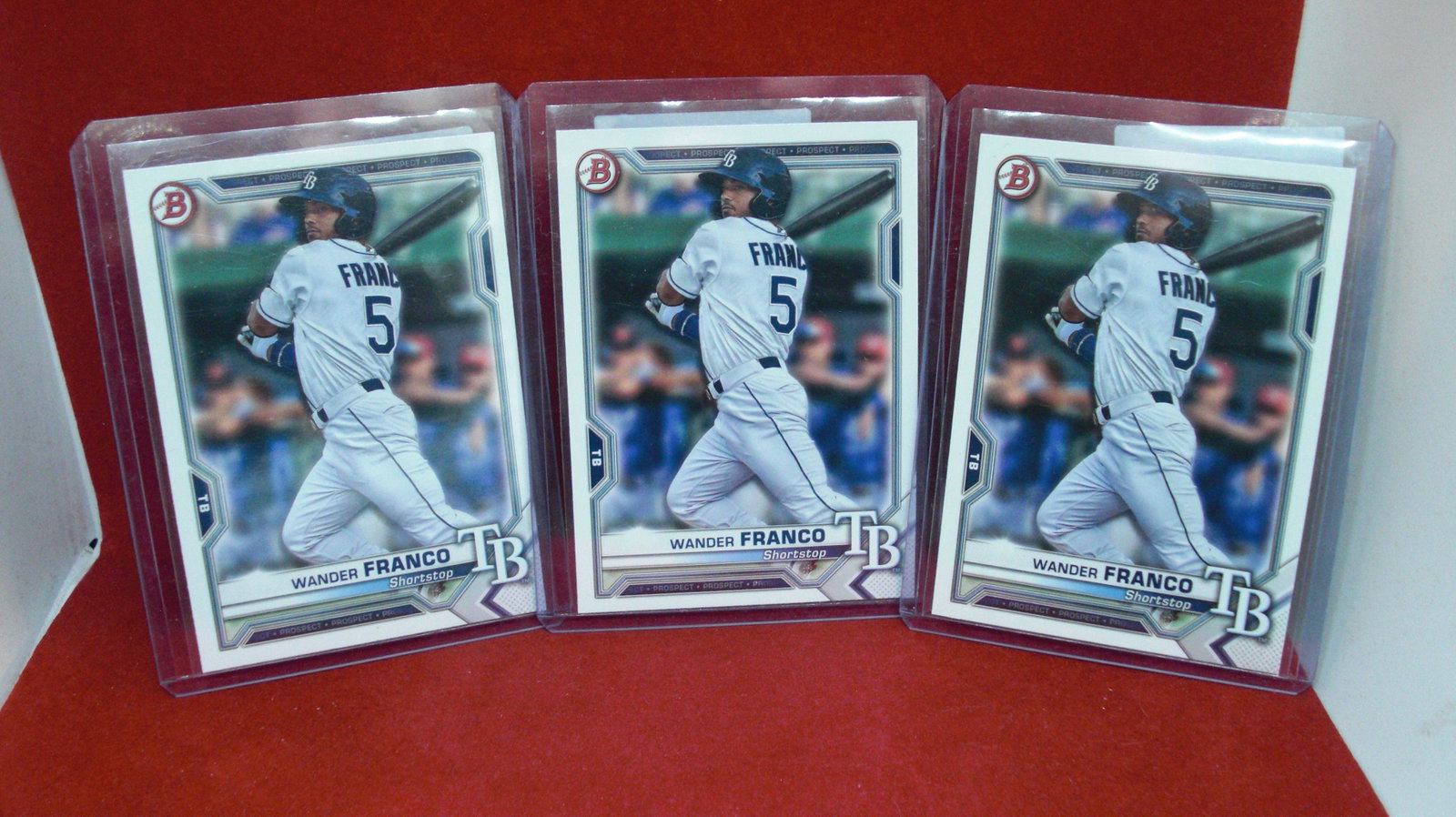 LOT OF 3 WANDER FRANCO BOWMANS: in top loader
