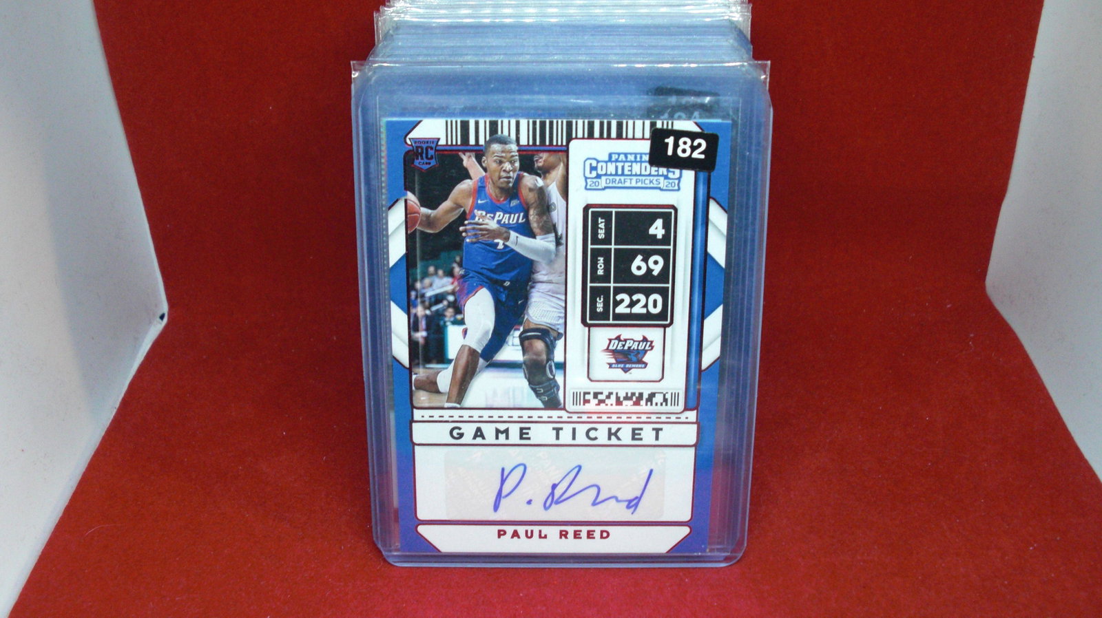 PAUL REED CONTENDERS ROOKIE AUTO: star card