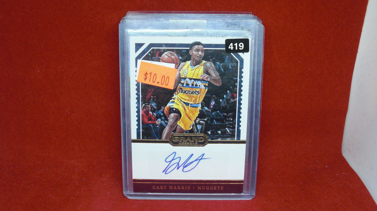 Gary Harris grand reserve auto 59/75: in top loader