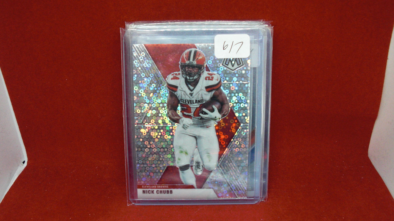 nick chubb silver disco mosaic (1 of 1)