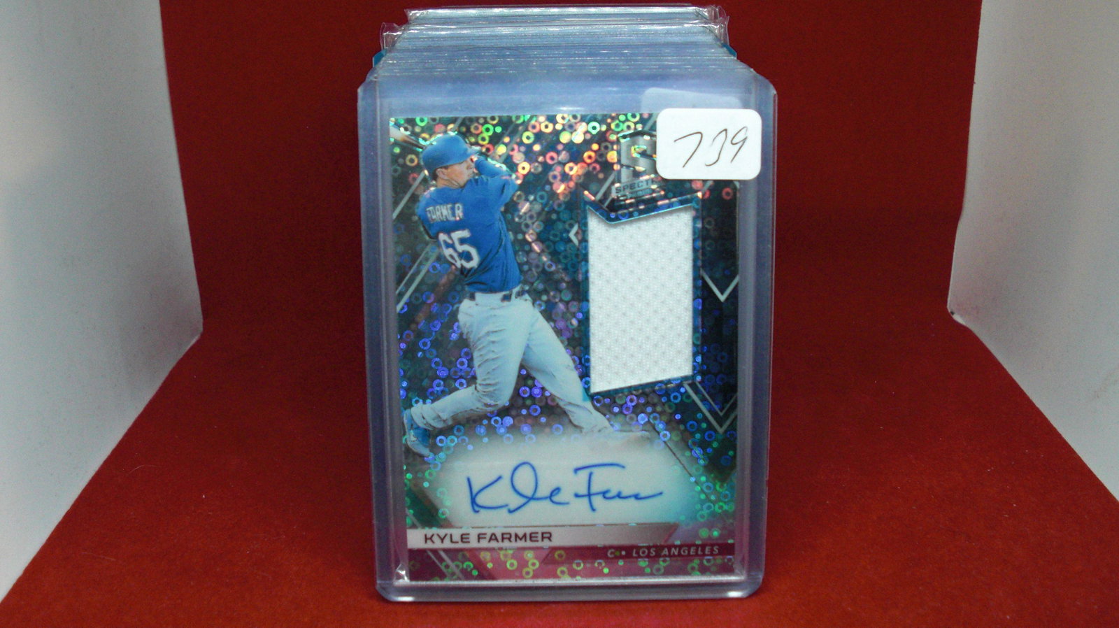 Kyle farmer jersey auto 93 back slash 99 (1 of 1)