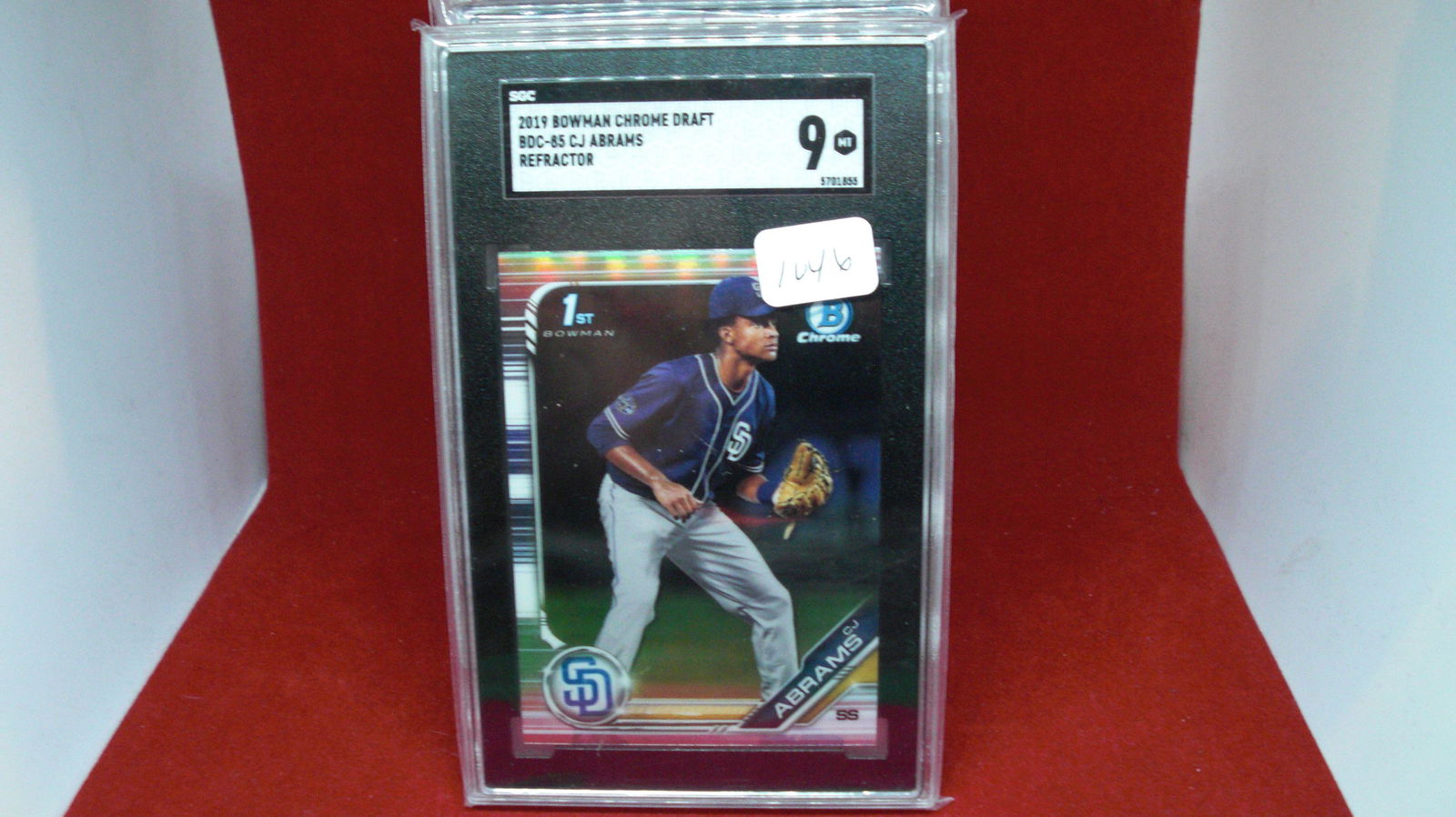 SGC 9 cj abrams 1st bowman chrome (1 of 1)