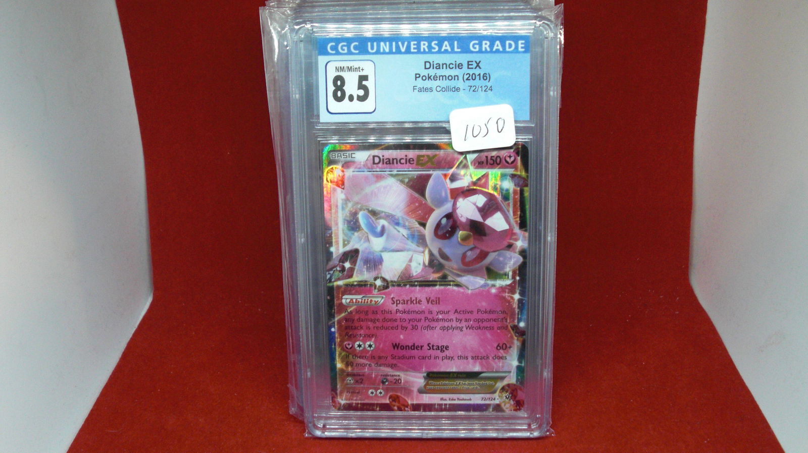 CGC Graded 8.5 diancie ex pokemon card (1 of 1)