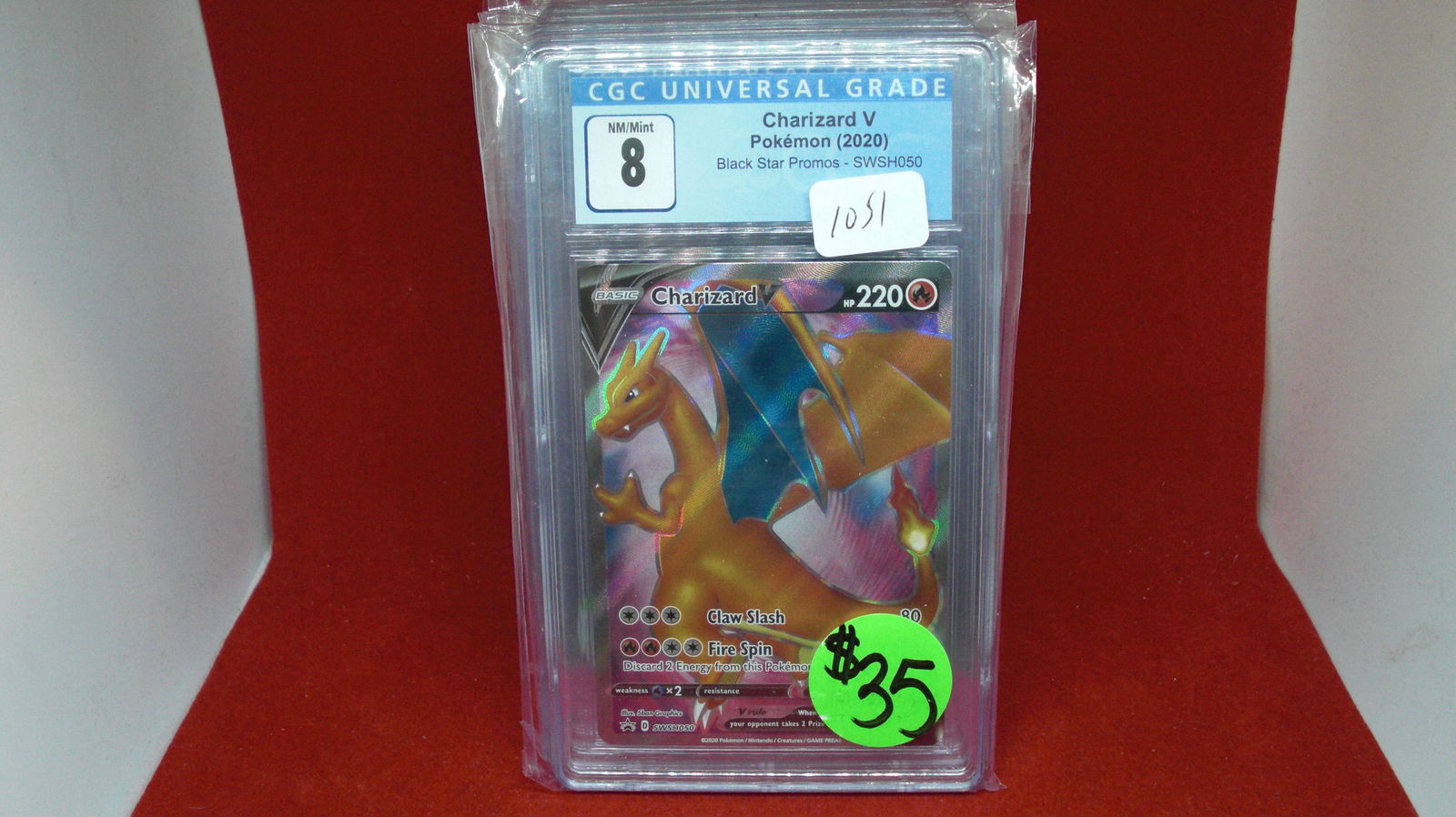 CGC graded 8 charizard V pokemon card (1 of 1)