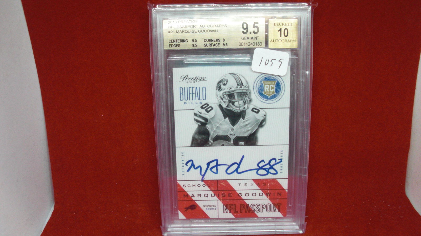 bgs 9.5 marquise goodwin auto (1 of 1)