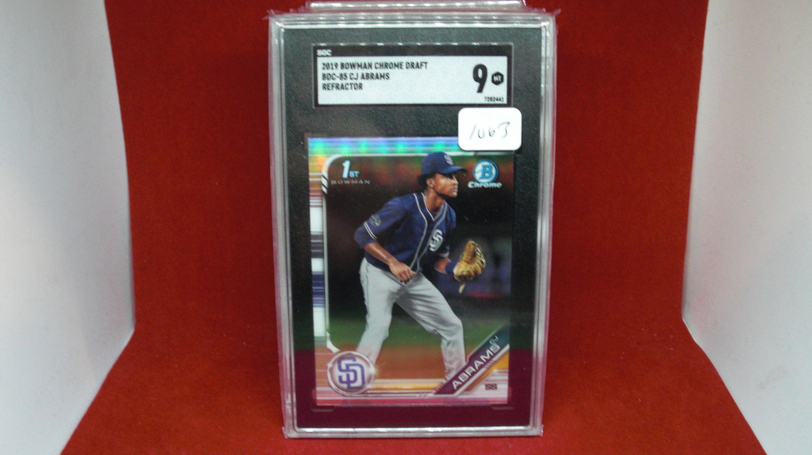 sgc graded 9 cj abrams 1st bowman (1 of 1)