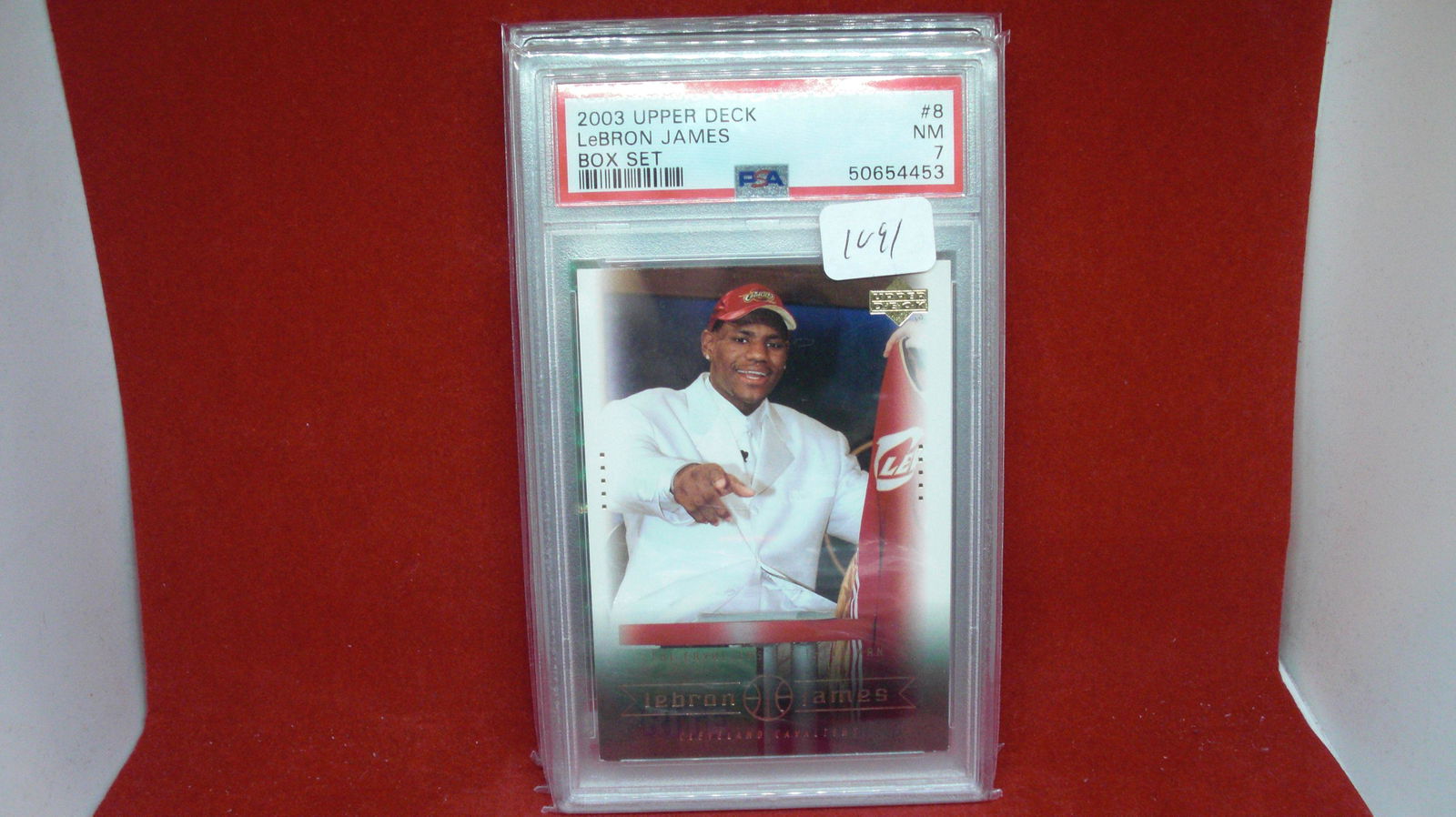 psa graded 7 lebron james rookie 2003 ud (1 of 1)