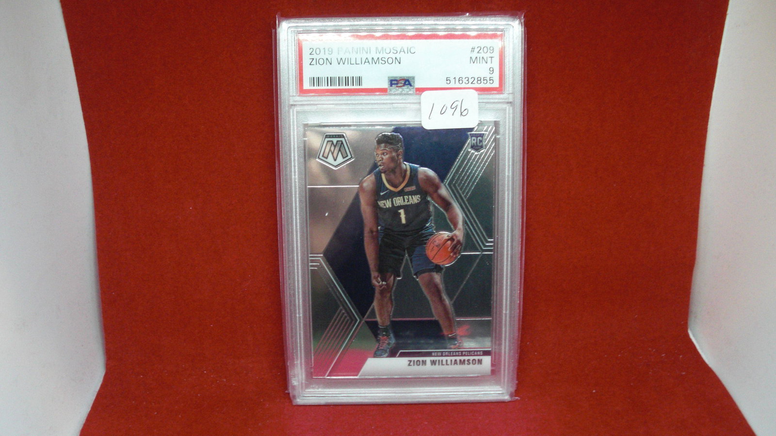 psa 9 zion williamson mosaic rookie (1 of 1)
