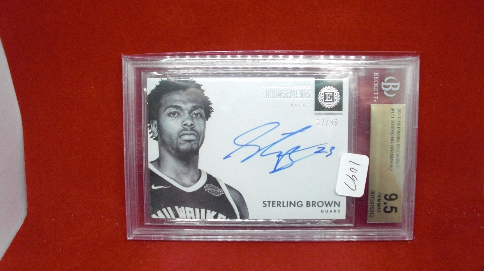 beckett 9.5 sterling brown auto 32/99 (1 of 1)