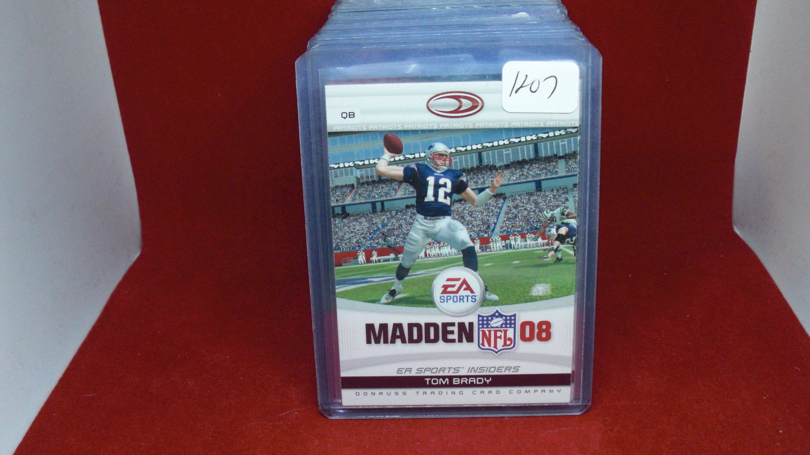 tom brady madden 2008: in top loader